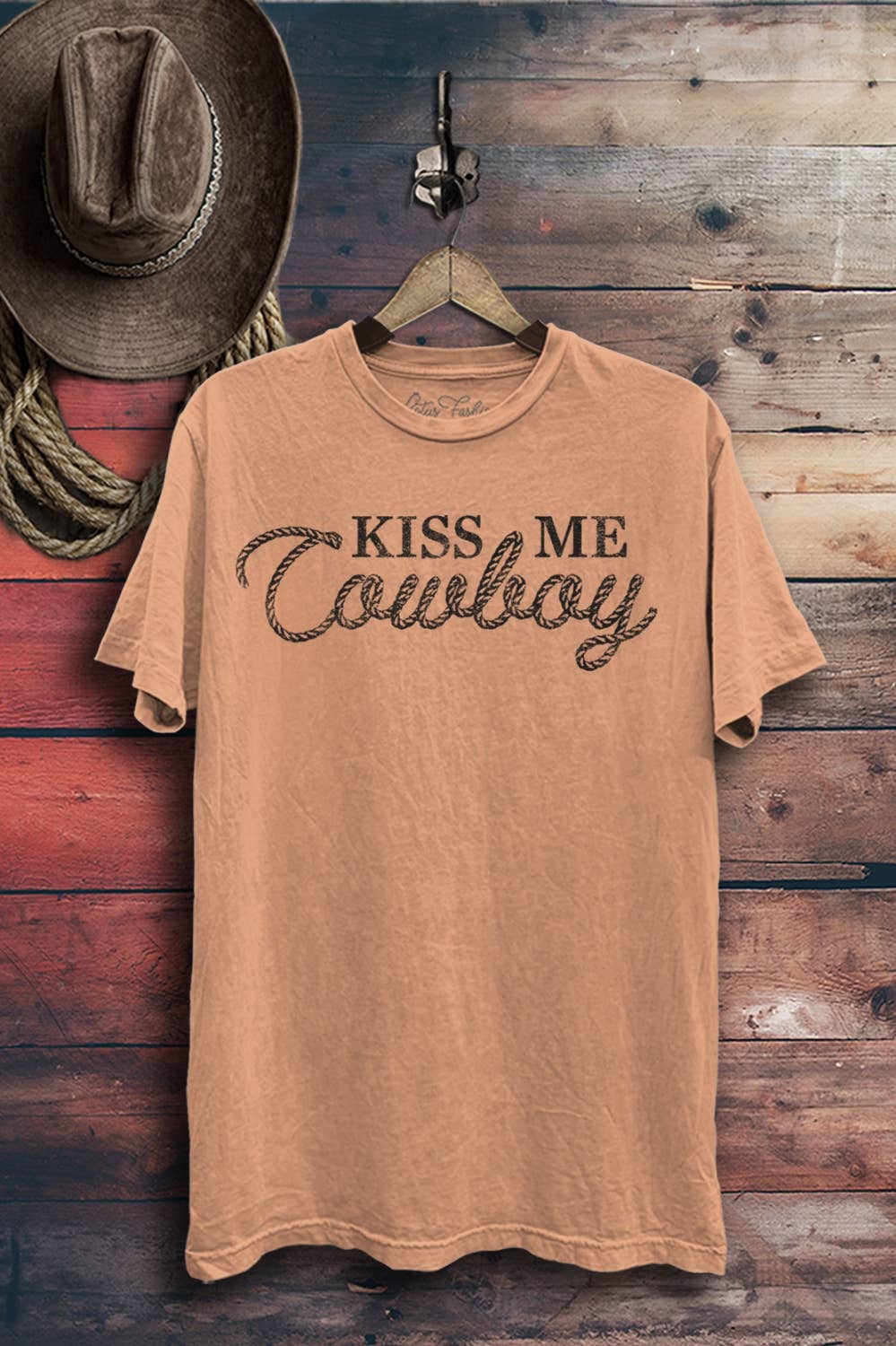 Lotus Fashion Collection - Wholesale T-Shirt (Graphic) - Women's - Kiss Me Cowboy Graphic Top4