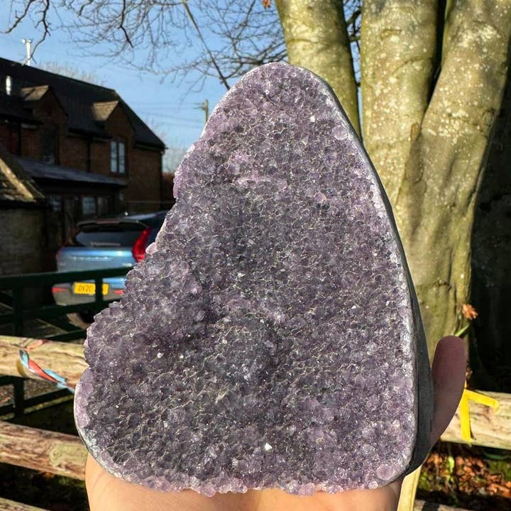 Dark amethyst geode 1683g called Paul as shown rich purple for wholesale by Elf Kendal Hippies