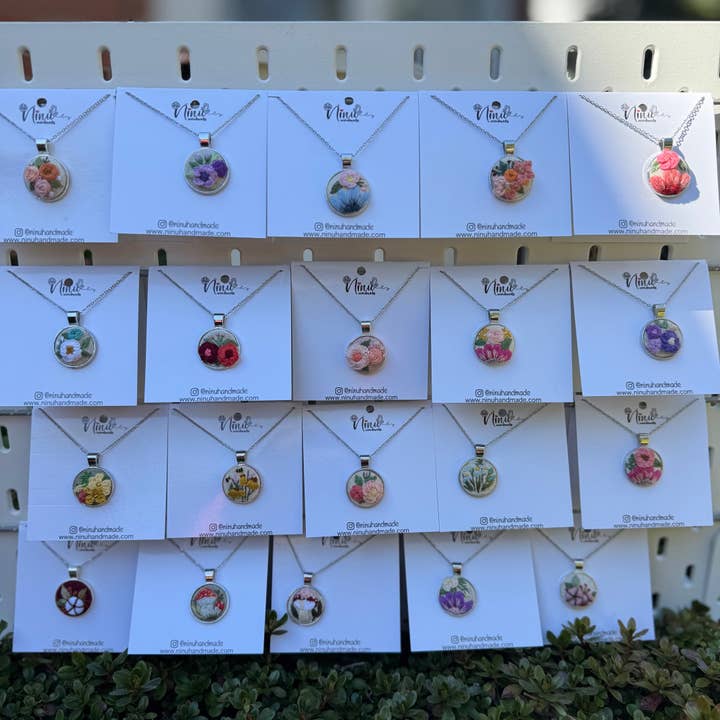 Ninu Handmade - Wholesale Pendant/Charm Necklace - Mystery Embroidered Necklace – One of a Kind, Handmade Surprise3