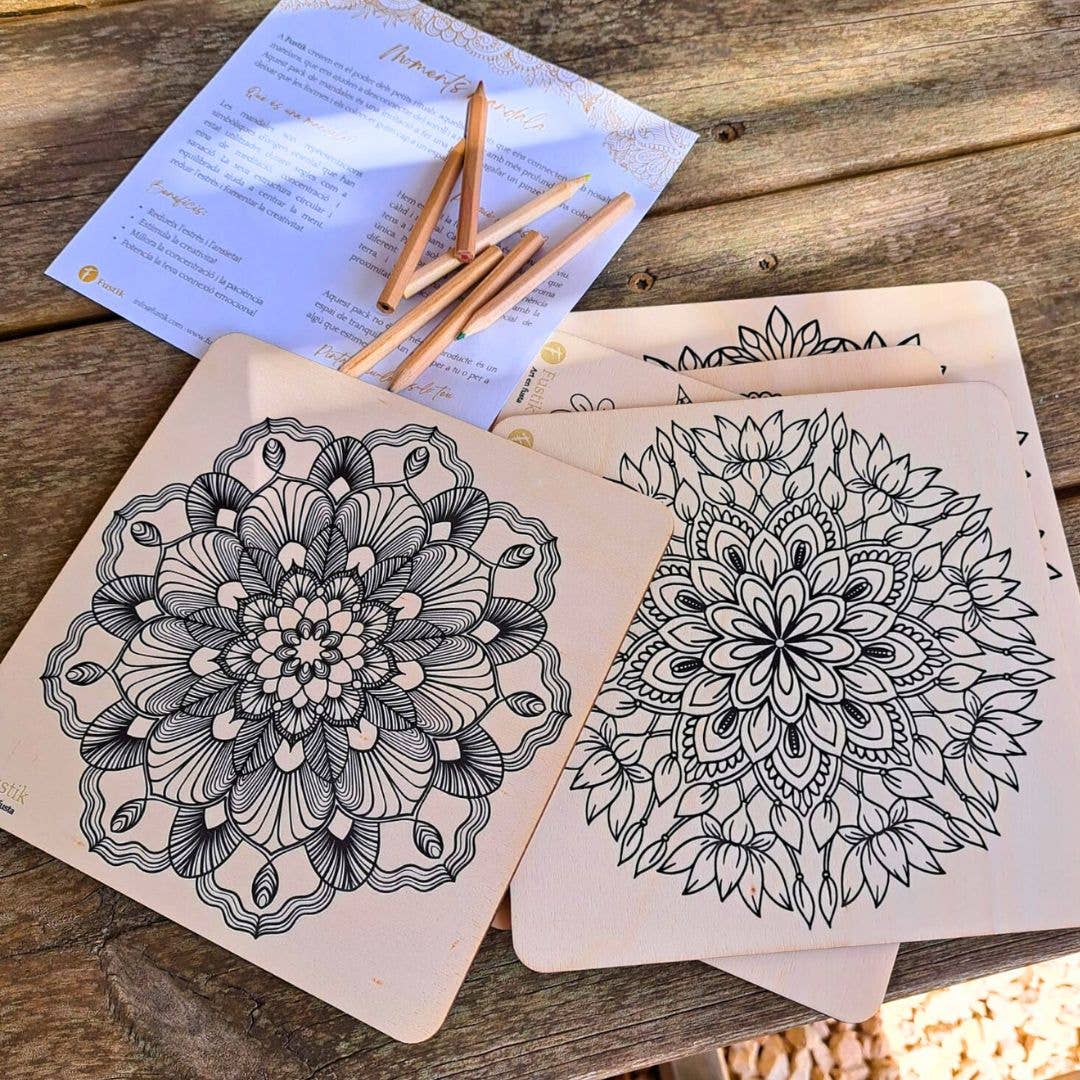 Fustik – Engroshandel Malebog - Voksen – Træmandalas: Blomstrende Sjæl0