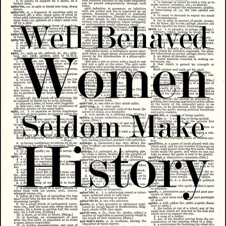 Well Behaved Women Dictionary Print for wholesale by Fresh Prints of CT