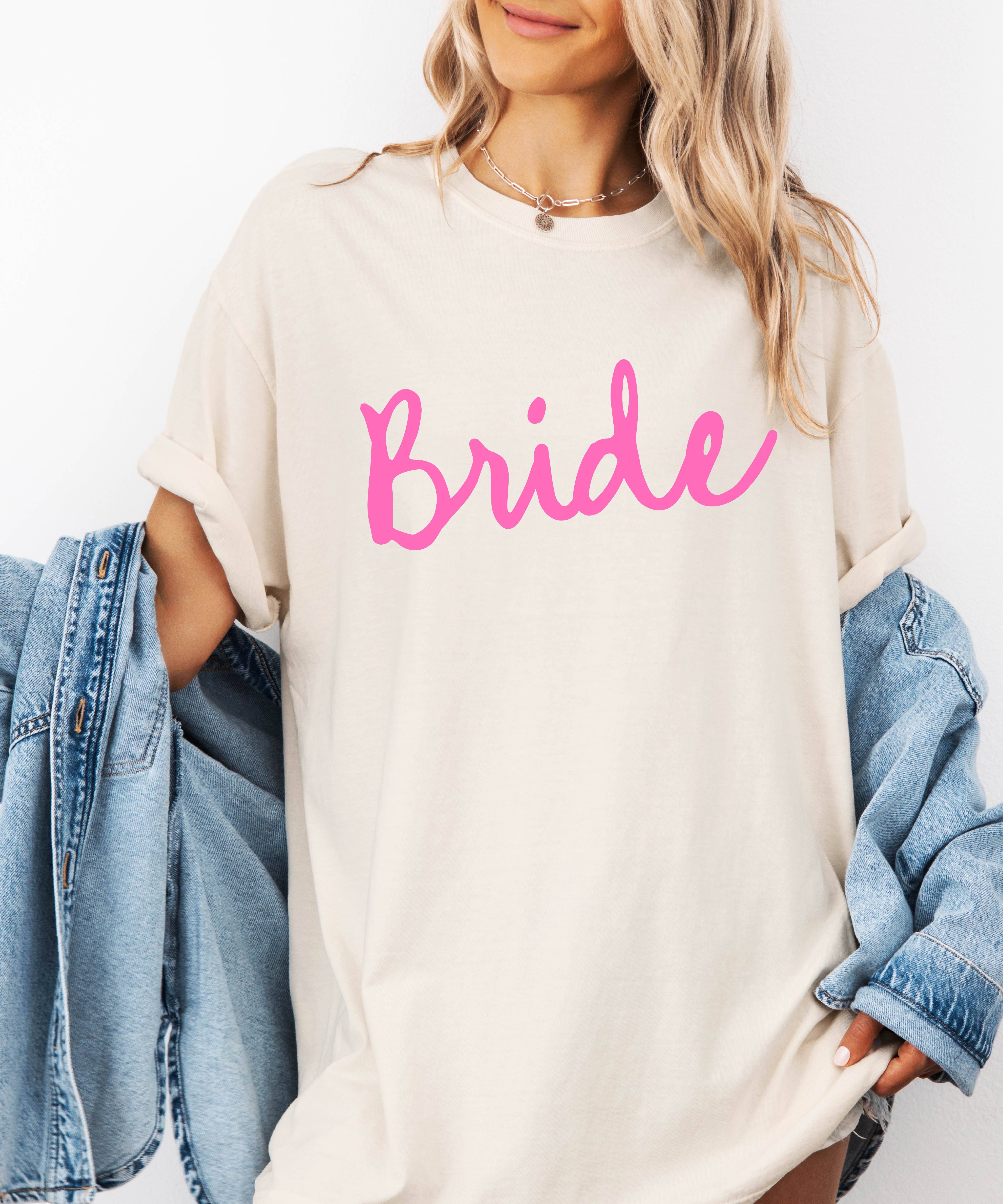 P E T I T R U E – T-shirt estampada - Mulher por atacado – Camisola de Noiva Presente para Noiva Presentes de Despedida de Solteira