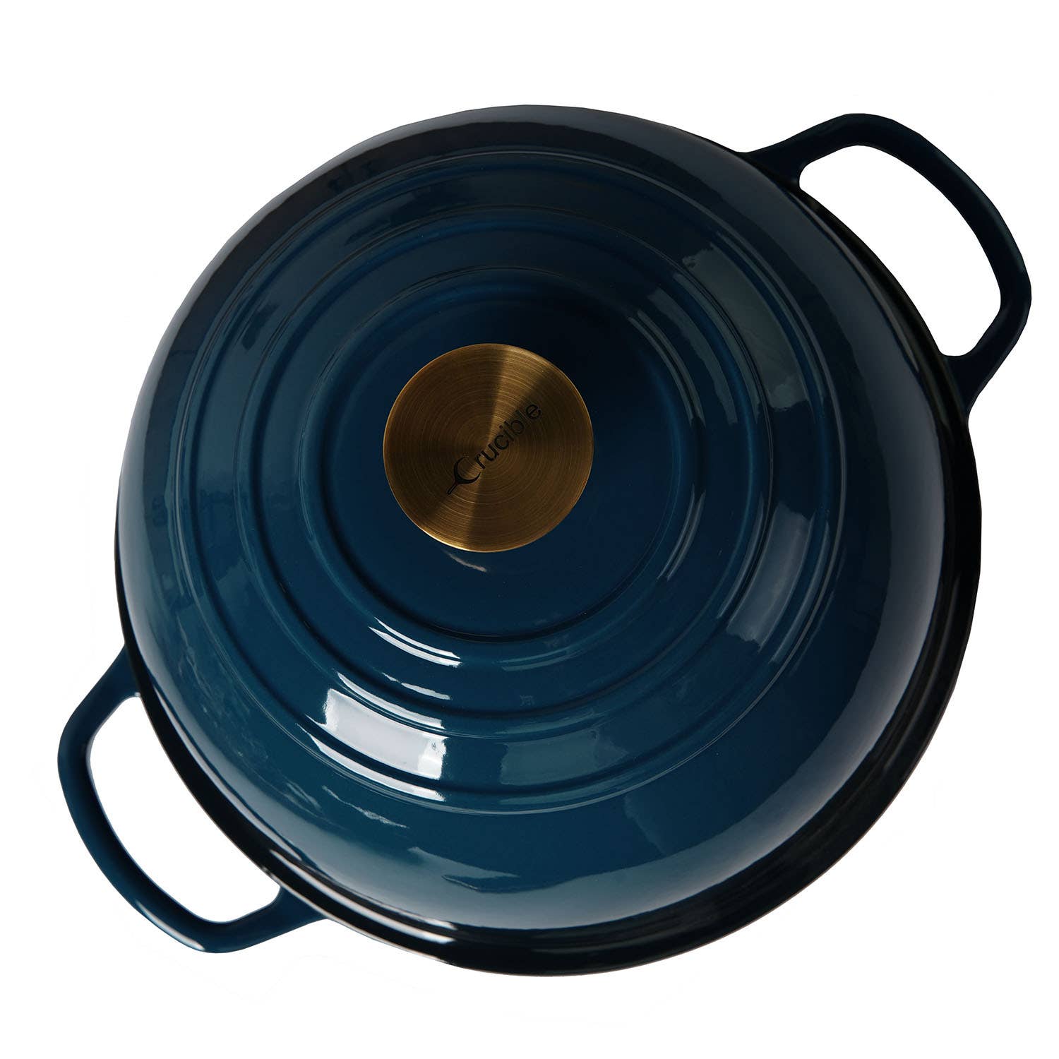 Crucible Cookware - Wholesale Bread Pan - Enameled Cast Iron Bread Pan, Oven Form - Dark Teal Blue1
