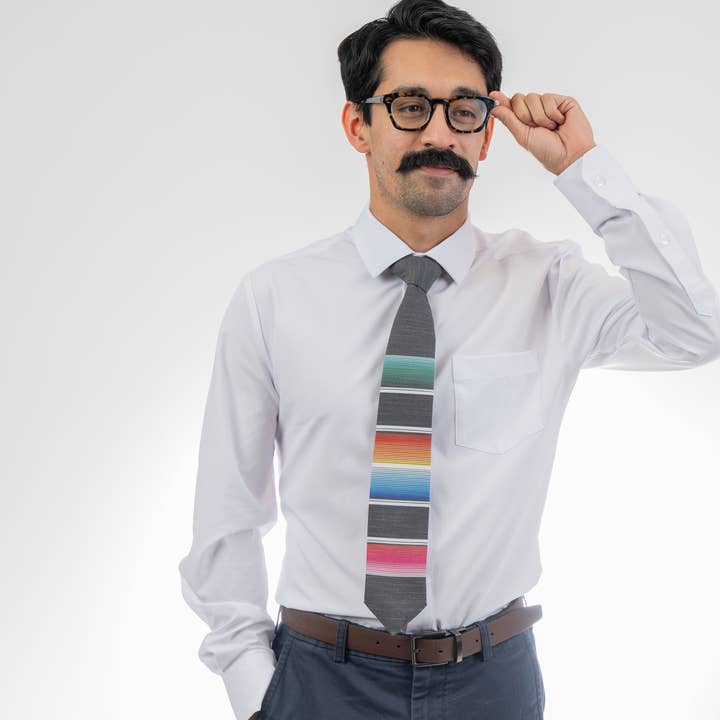 Bombora Ties - Wholesale Necktie - Men's - Mexican Blanket (dark-gray)1