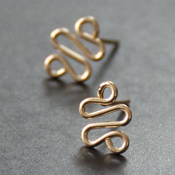 Snake Stud Earrings for wholesale by Kaju Creations