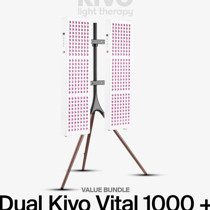 Kivo Vital 1000 Paket: 2 x Vital 1000 & Staffli Stativ för wholesale av Kivo Red Light Therapy