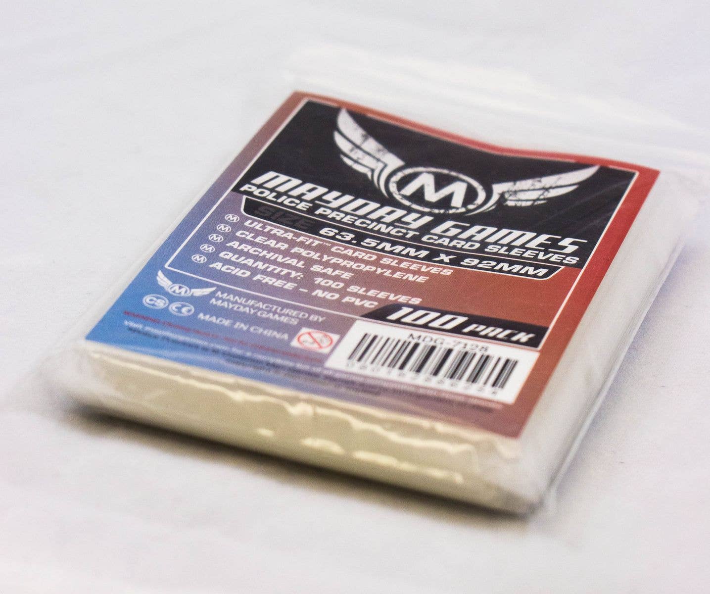 Mayday Games - Wholesale Card Game - Custom Police Precinct Game Sleeves (Pack of 100, 63.5 X 92)3