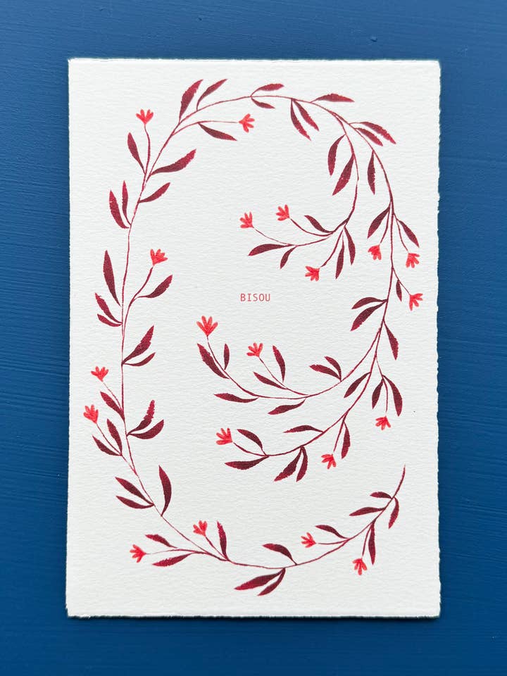 Bisou Ansichtkaart voor wholesale door Avis et Tigris