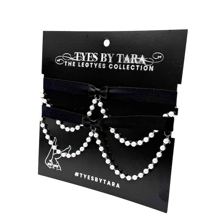 Pearl Leg Garters | Centerfold Legtyes for wholesale by Tyes By Tara