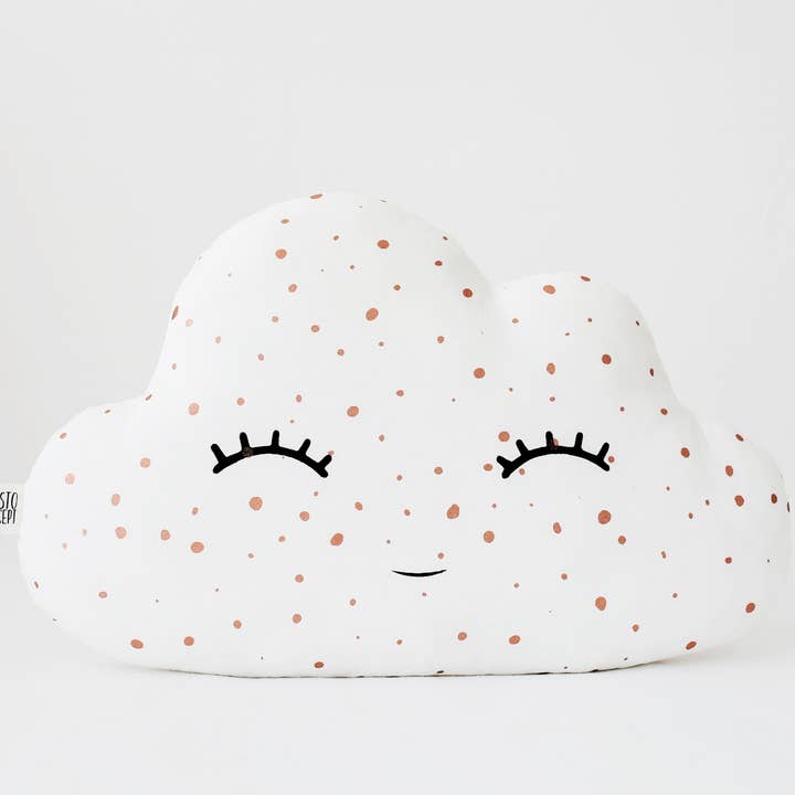 White Cloud Cushion With Rose Gold Dots for wholesale by ProstoConcept