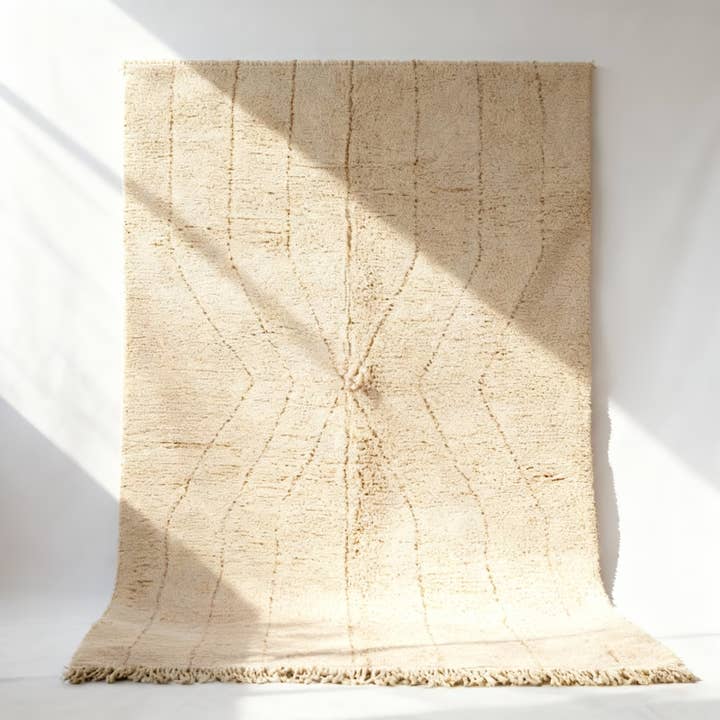 Handmade Boho Moroccan Rug – Natural Ivory with Textured Geo and other Purchase Wholesale boho rugs. Free Returns & Net 60 Terms on Faire trending on Faire.