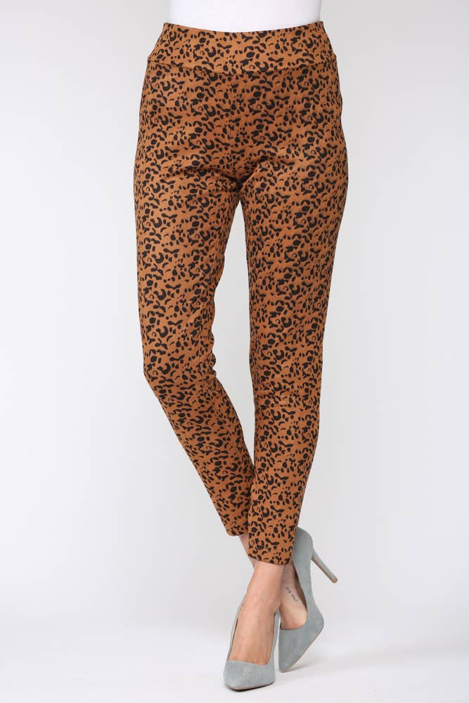 LEOPARD Annelise Stretchhose aus Veloursleder - Leopard für den Großhandel auf Faire1