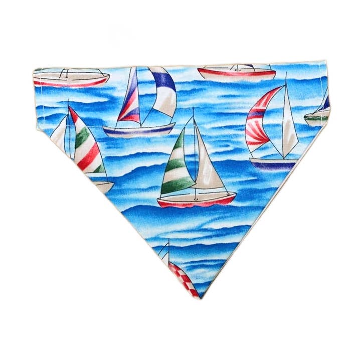 Dog Bandana - Sailing In for wholesale by Steph & Joe Art Co.