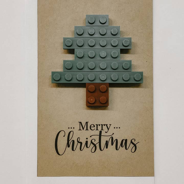 Brickstar Belgium - Wholesale Christmas Card - Lego Christmas Card - Christmas Tree