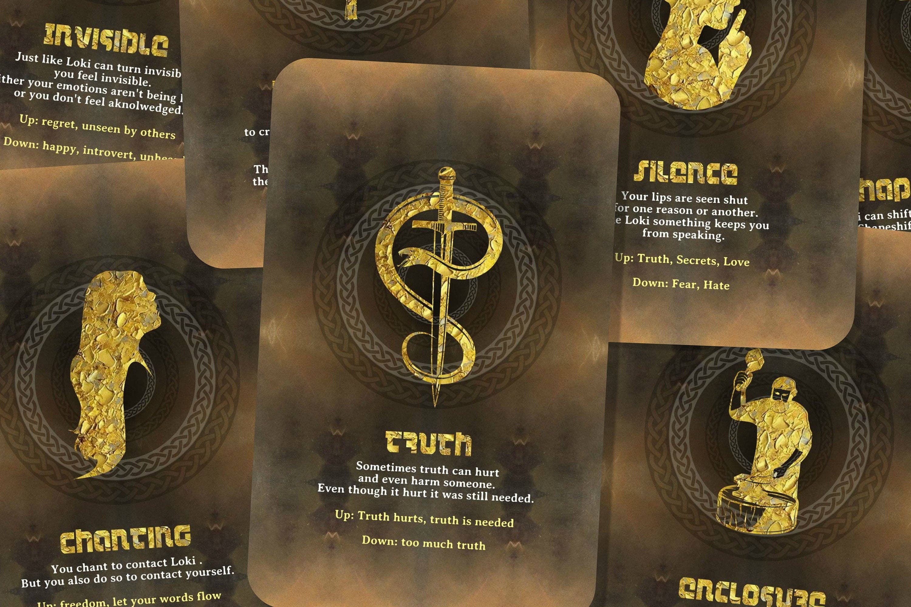 Ibiza Tarot USA – Großhandel Tarot-Karten – Loki Orakel – Nordische Mythologie – Nordischer Gott6