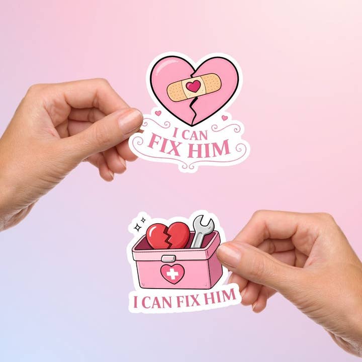 I Can Fix Him Sticker for wholesale by Bookish Queen