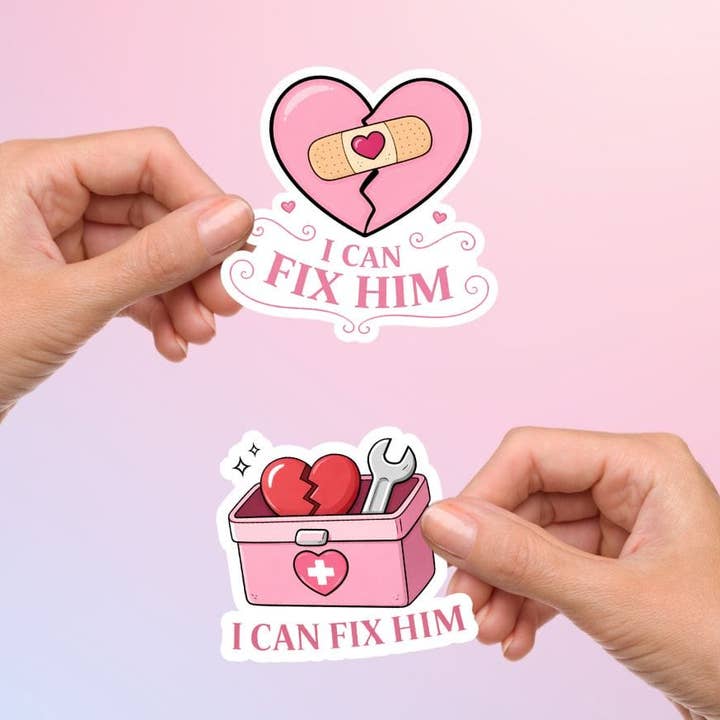 I Can Fix Him Sticker for wholesale by Bookish Queen
