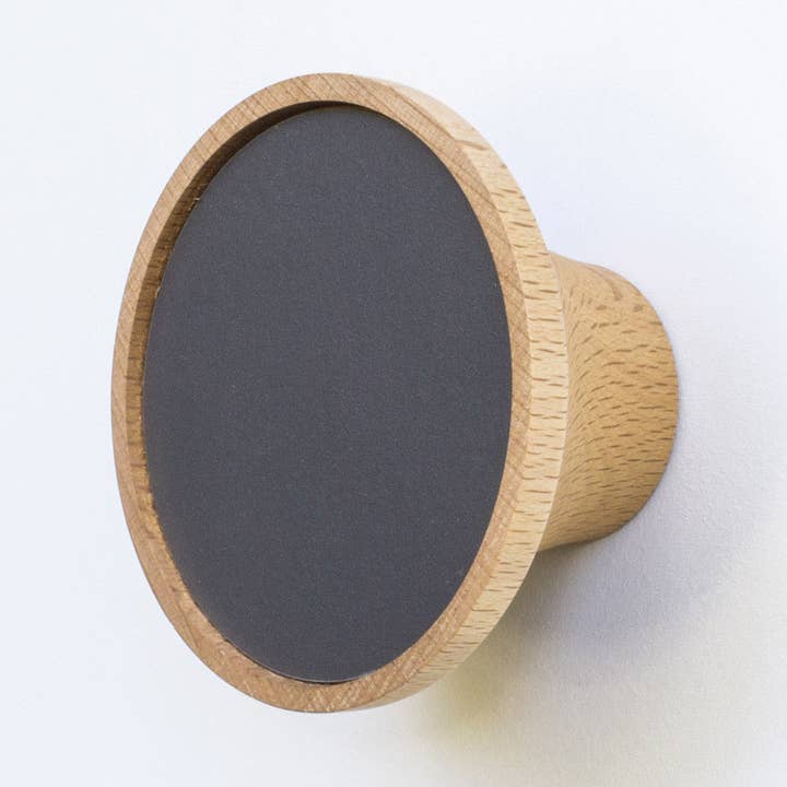 Beech Wood Coat Hook - Clairon L Ardoise (made in France) for wholesale by Reine Mère