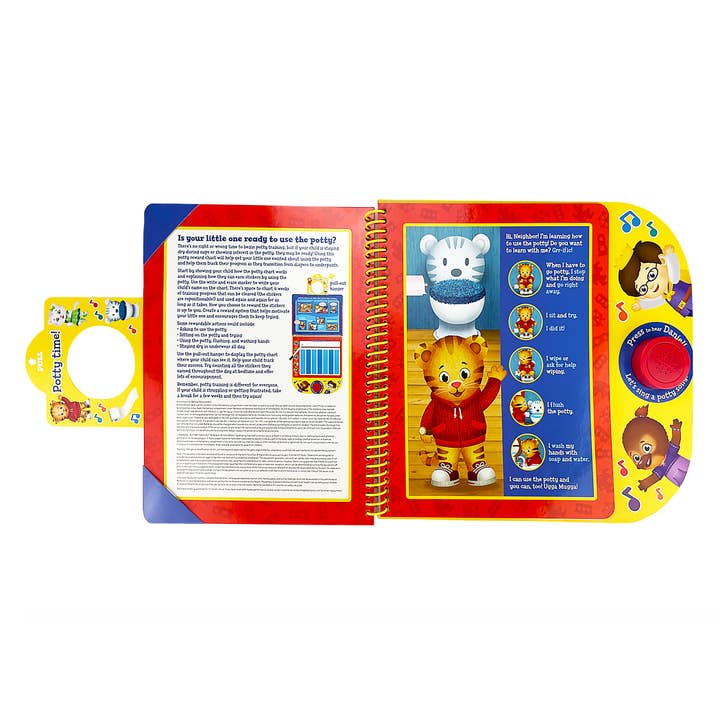 Cottage Door Press - Wholesale Book - Kids - Daniel Tiger Potty Time!(Spanish Edition) 3-Button Song Book