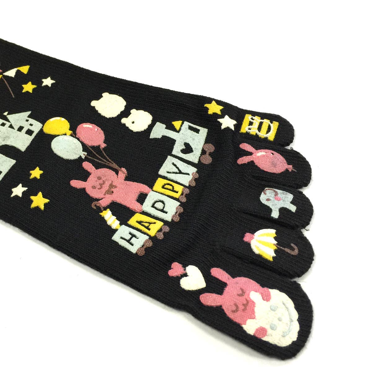 Wrapables.com - Wholesale Socks - Women's - Wrapables Amusement Park Socks Five Toe Socks (Set of 3)5