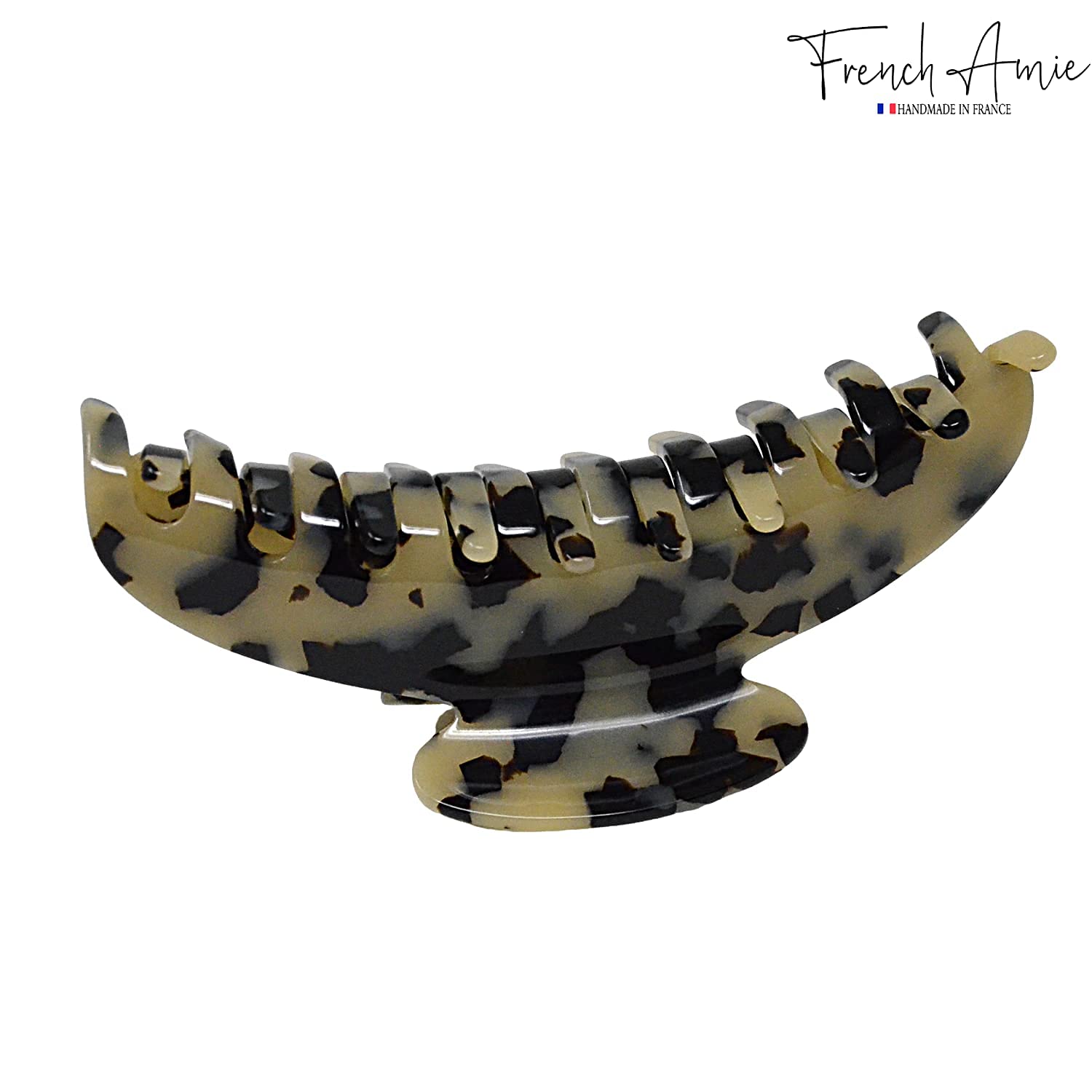Parcelona - Wholesale Hair Clip - Women's - French Amie Contour Large 4 ¾” Celluloid Handmade Jaw Hair Claw Clip for Women24