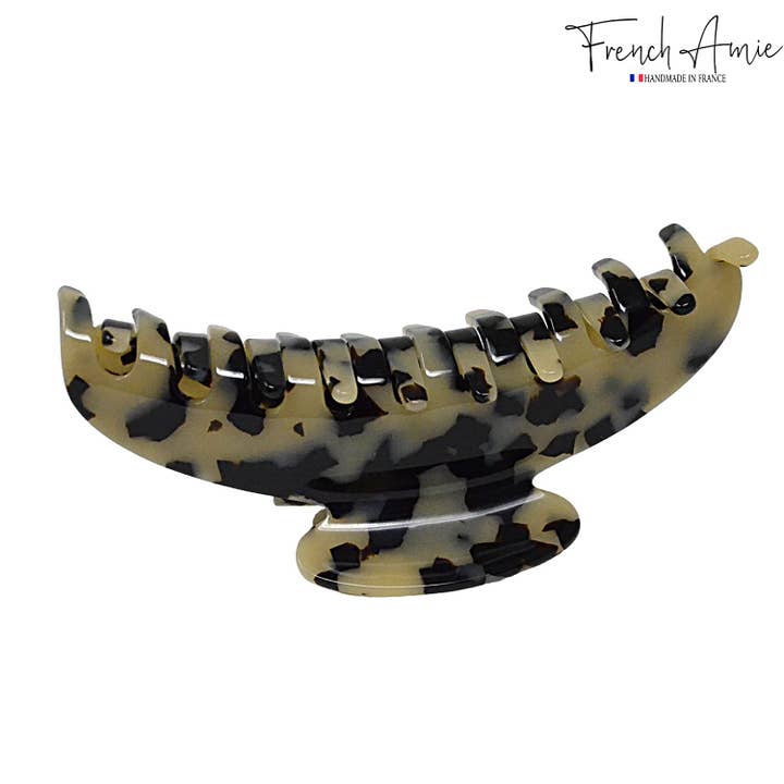 Parcelona - Wholesale Hair Clip - Women's - French Amie Contour Large 4 ¾” Celluloid Handmade Jaw Hair Claw Clip for Women24
