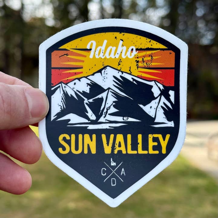 Sun Valley Sticker for wholesale by IdaWholesale