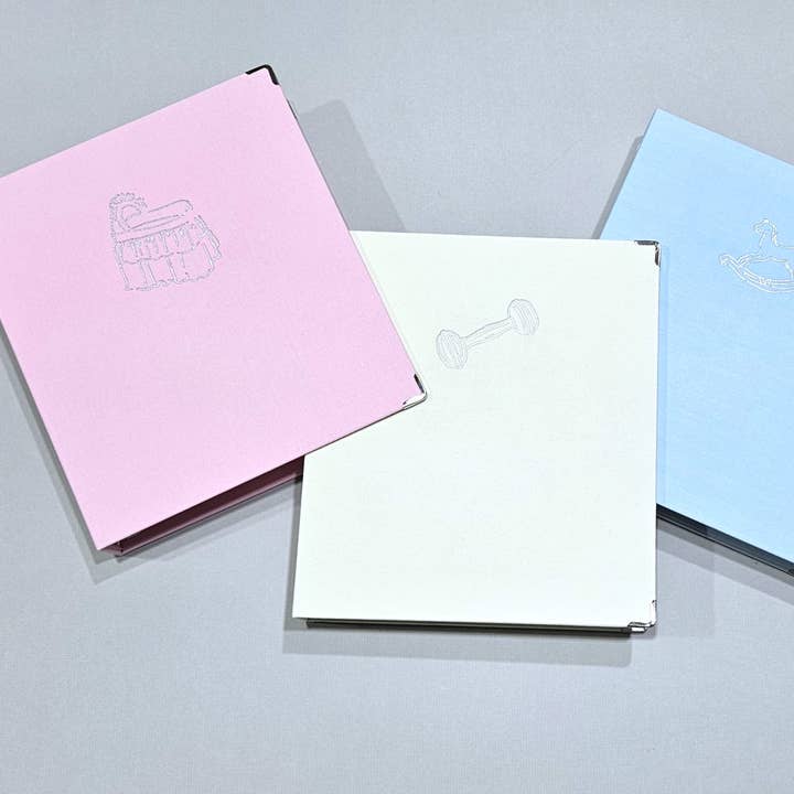 AP Creations, LLC - Wholesale Memory Book - Kids & Baby - The Icon Collection: 3 Pink, 3 Blue, 2 Cream