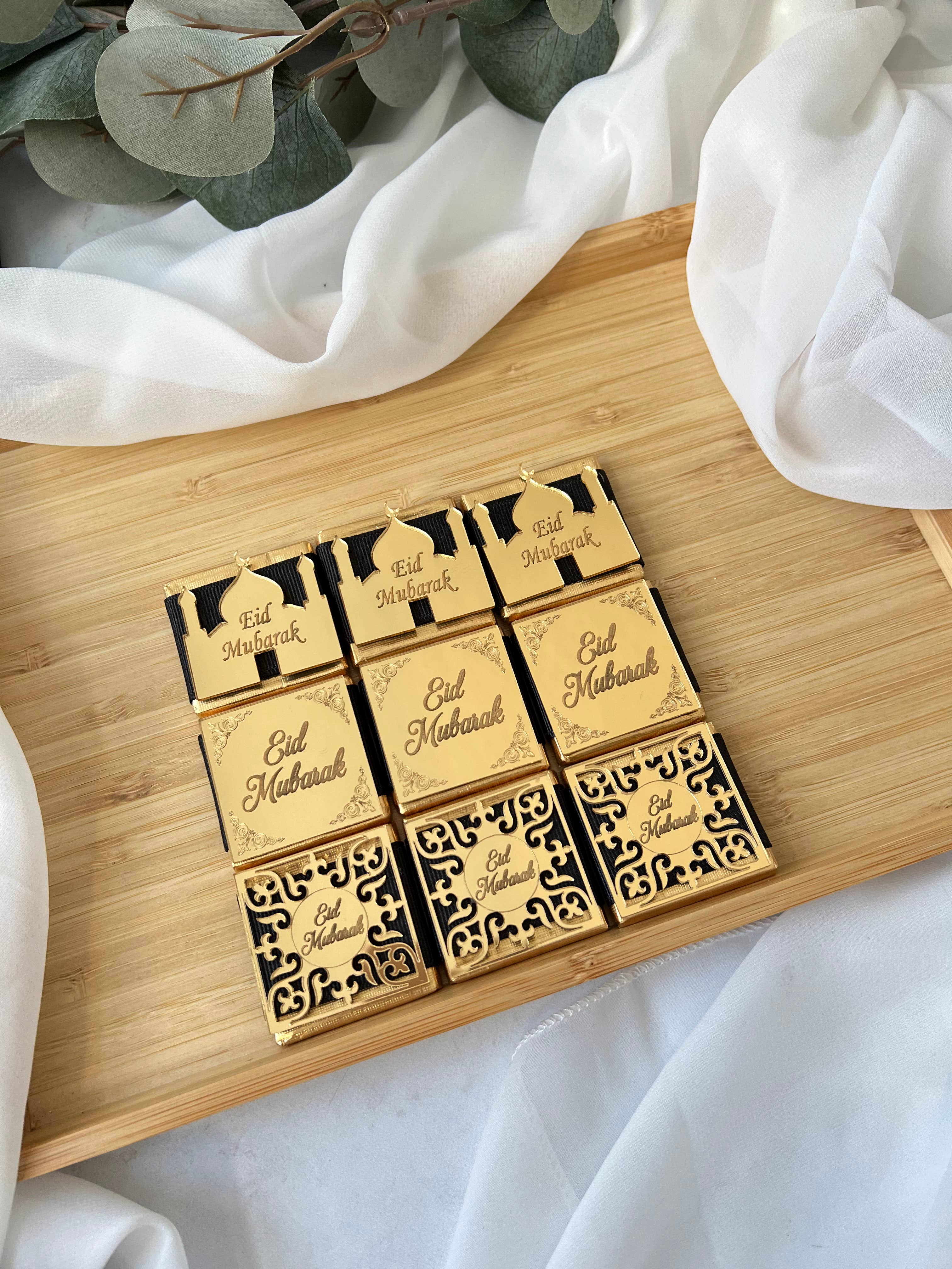 Uniq Favors - Wholesale Chocolate Box - Eid Mubarek Chocolate Box, Ramadan Kareem Favors14