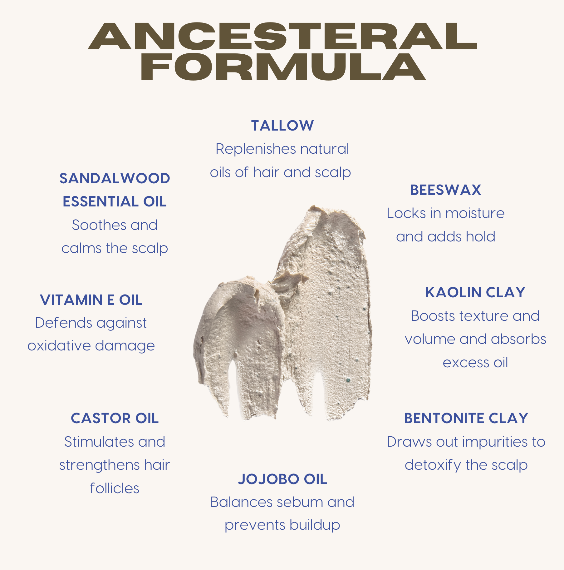 Untamed Organics - Wholesale Hair Pomade - Men's - Gras-Fed Tallow Hair Clay Pomade | 2 oz Metal Can3