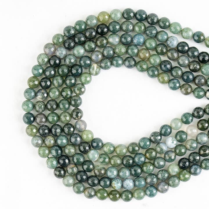 Soothing Crystals Beads - Wholesale Beads - Faceted Beads | Moss Agate | Crystal Beads for Jewelry 3
