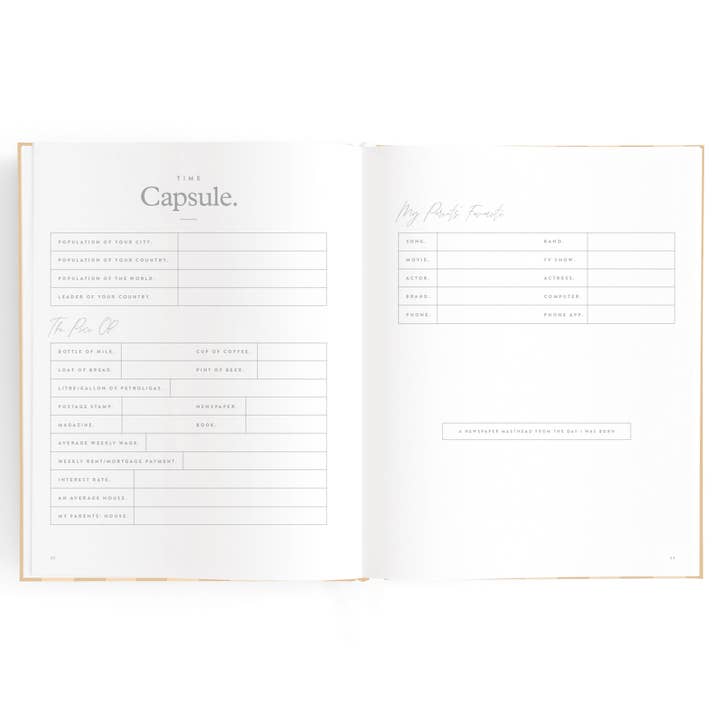 Fox & Fallow - Wholesale Memory book – Child & baby - Baby Book Coffee Stripe23