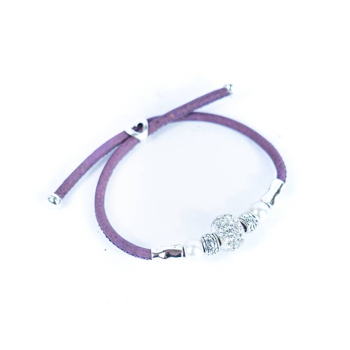 Meninas Bonitas Cork – Großhandel Armband mit Charms/Anhängern – handgefertigter Korkschmuck für Damen aus Portugal BR-465-MIX-6 (NEU)