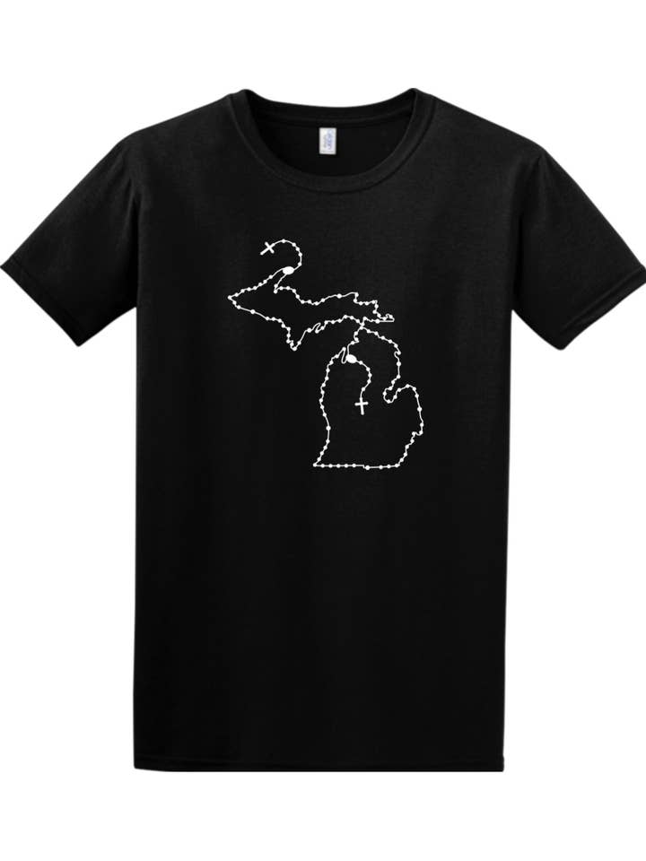Sock Religious - Wholesale Screen Printed T-Shirt - Unisex - Michigan Rosary Catholic Adult T-shirt7