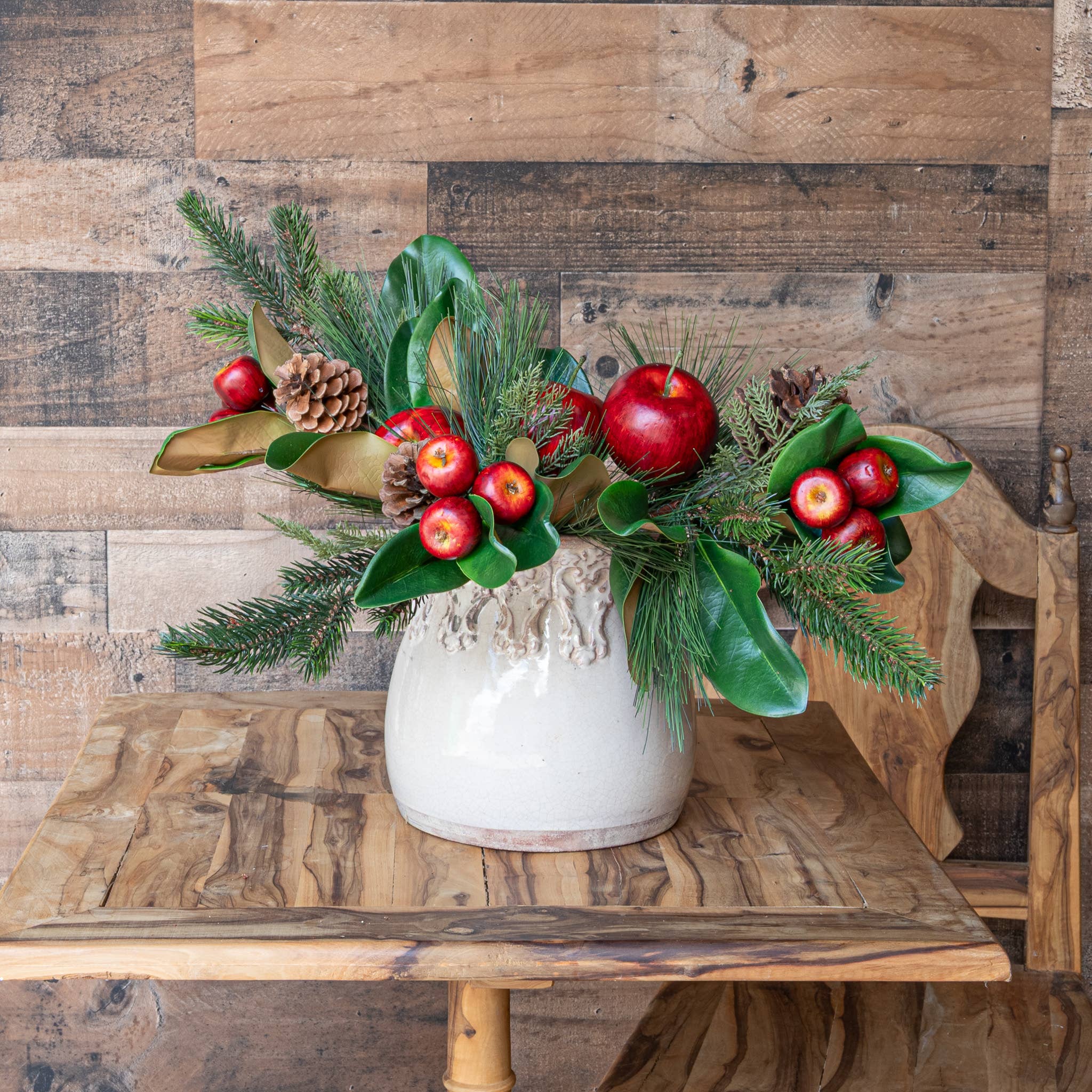 Mills Floral Company - Wholesale Artificial Plant - Magnolia and Apple Pick - 19 Inch2