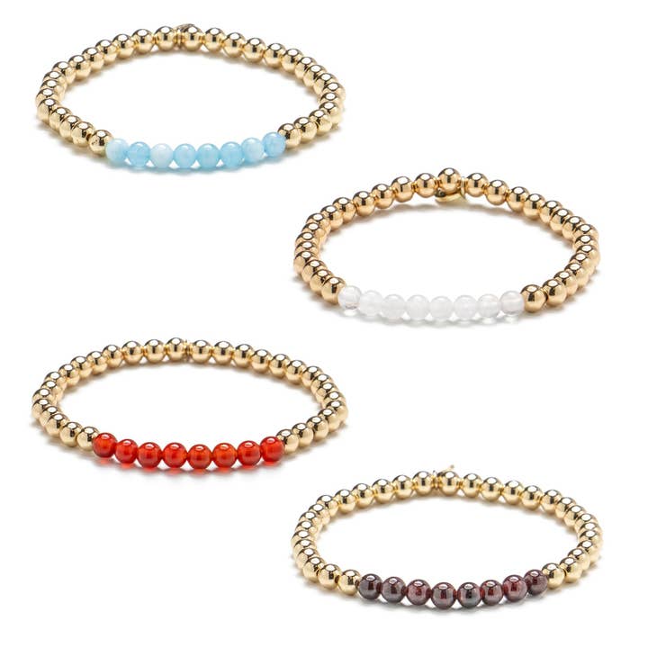 DM Merchandising - Wholesale Beaded Bracelet - Soul Stacks Birthstone Bracelet Assortment