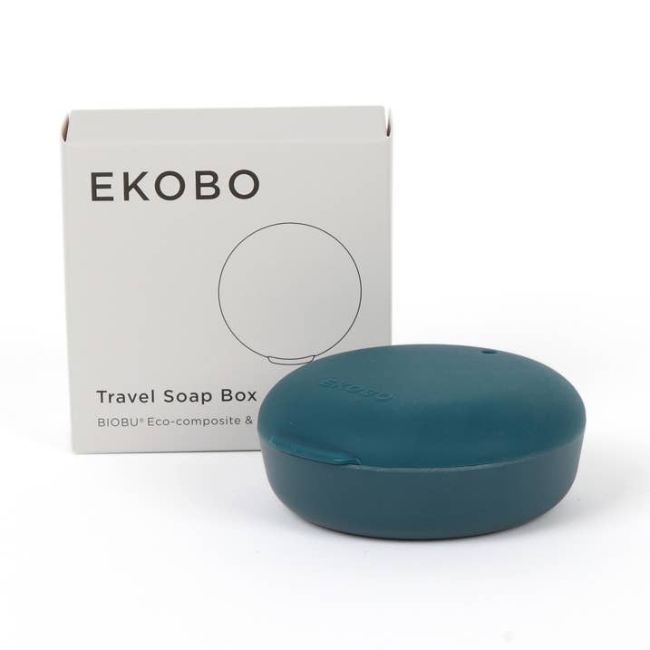 Boîte à savon de voyage ronde - Blue Abyss pour la vente par EKOBO