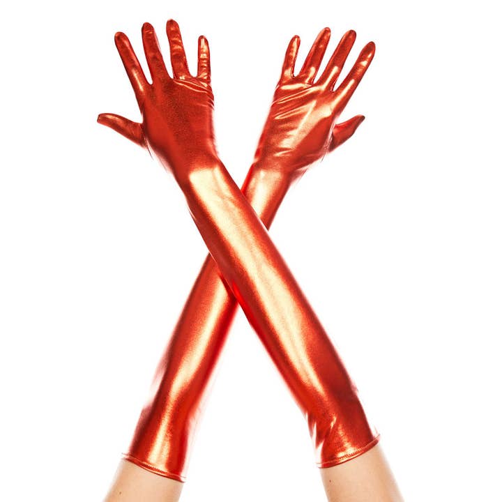 Lingerie Mart – Großhandel Handschuhe – Damen – Music Legs ML457 Metallhandschuhe, extra lang5