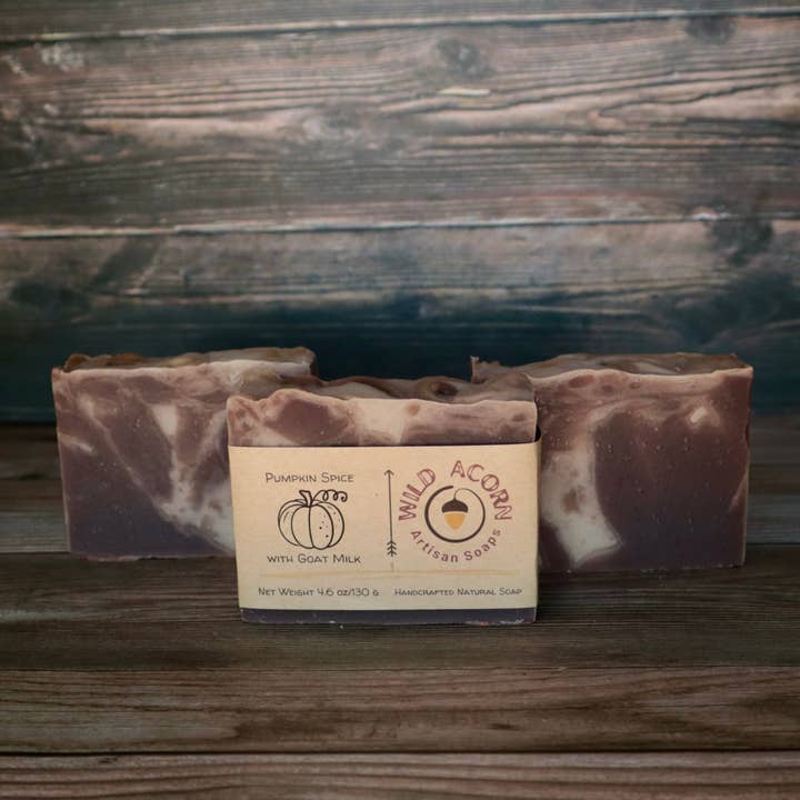 Wild Acorn Artisan Soaps LLC - Wholesale Bar Soap - Pumpkin Spice Soap with Goat Milk2