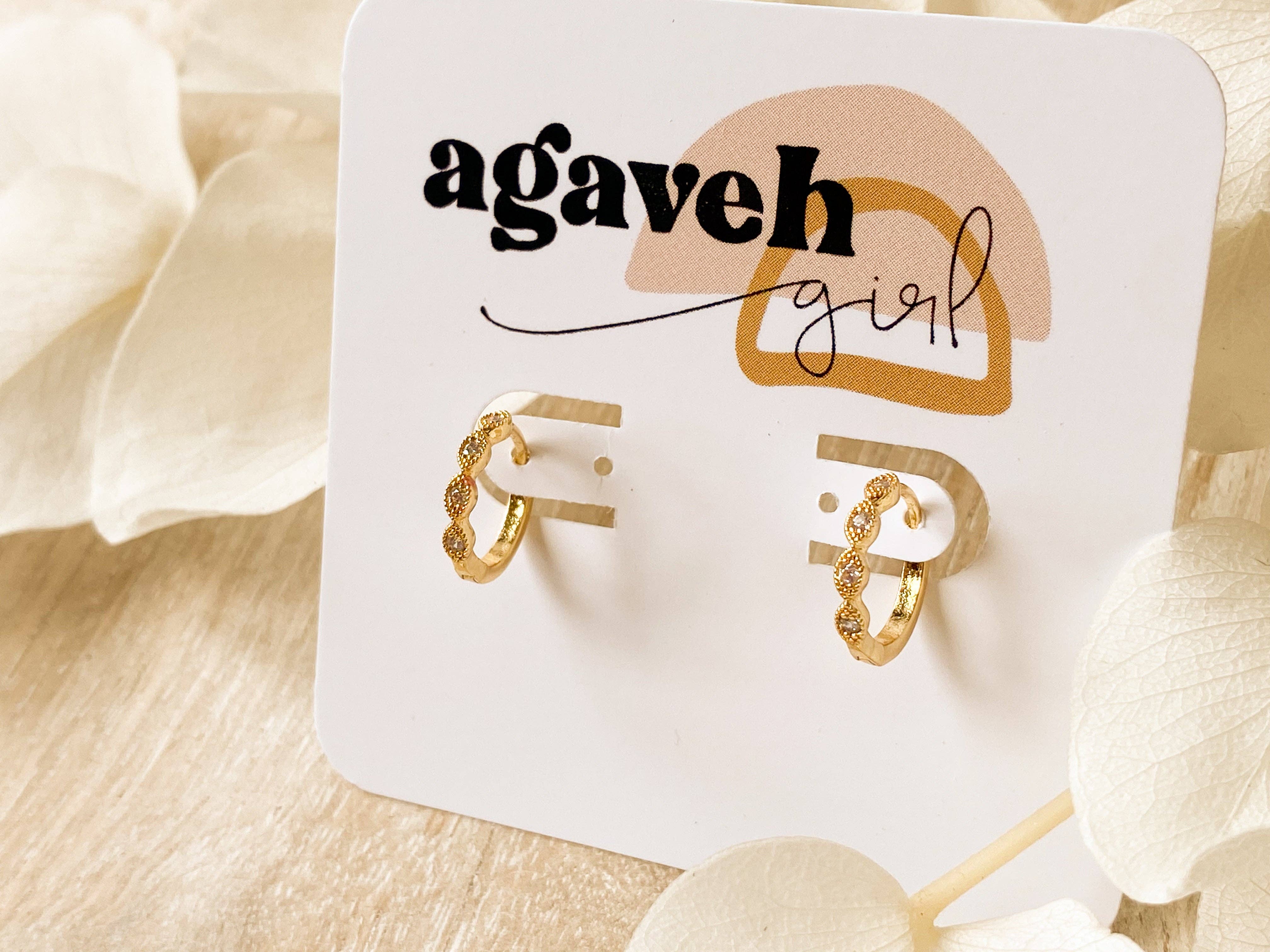 Agaveh girl – Engroshandel Huggie-øreringe – Bryllup Lace1