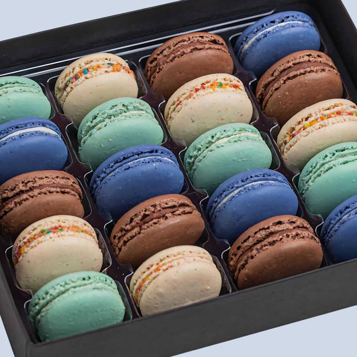 It's a Boy! Macaron Gift Box for wholesale by Olivia Macaron