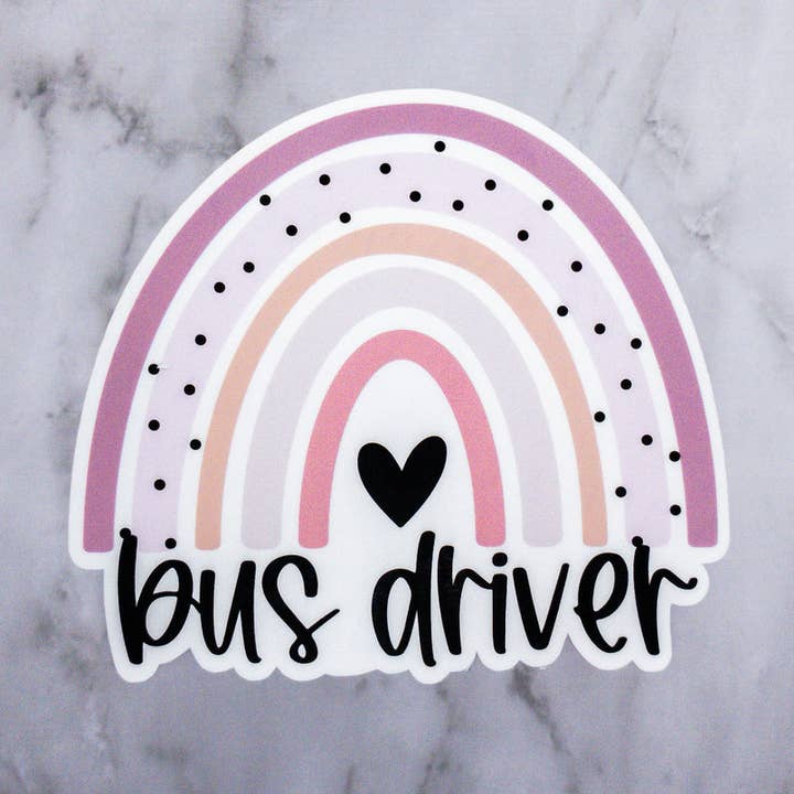 Buschauffør Beskæftigelse Rainbow Sticker for engroshandel hos MaMarie & Co.