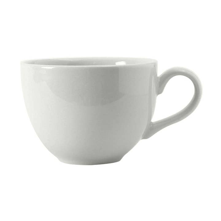 Porcelain White Ceramic Cappuccino Cup, 12oz for wholesale on Faire0