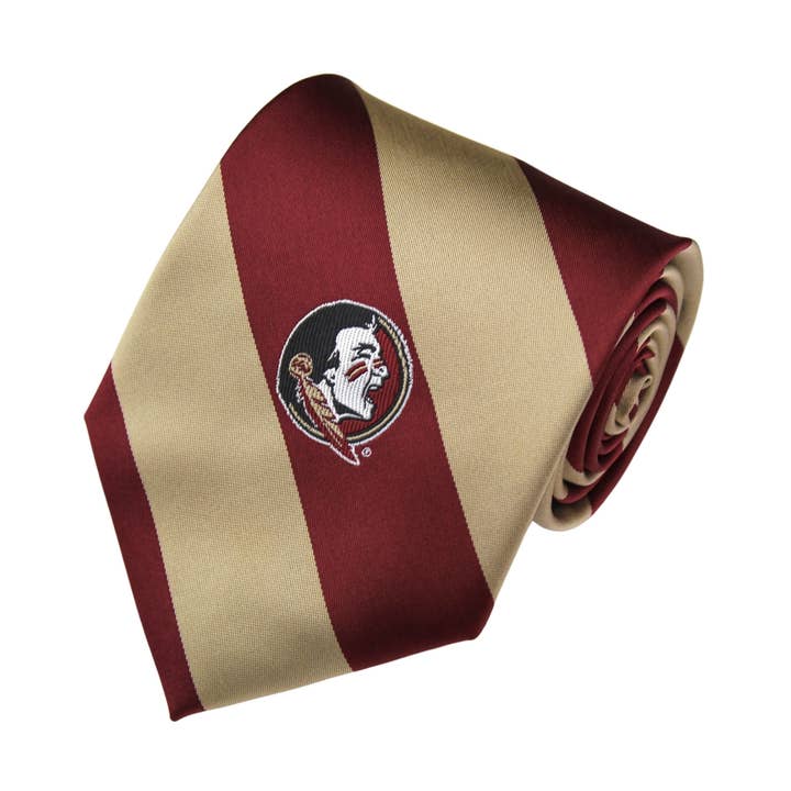Florida State Seminoles Traditional Stripe Necktie for wholesale by Donegal Bay