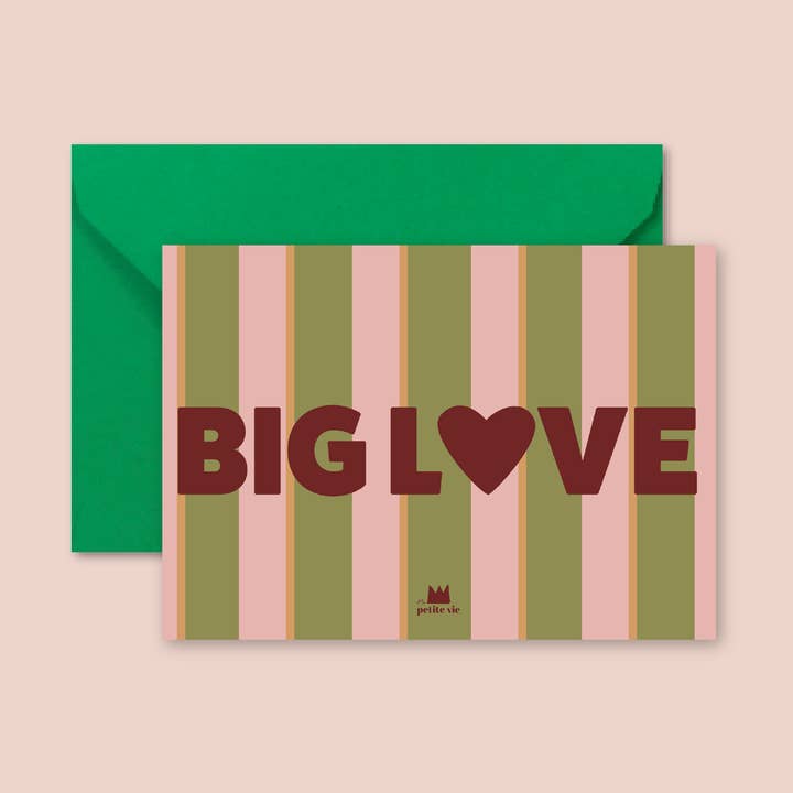 Ma Petite Vie - Vente Cartes de déclaration d'amour - Carte "Love" - Big Love (avec enveloppe)