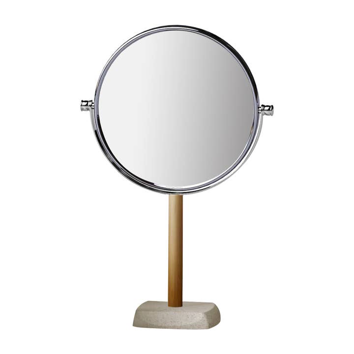 Brogan Resin and Wood Mirror for wholesale by nu steel