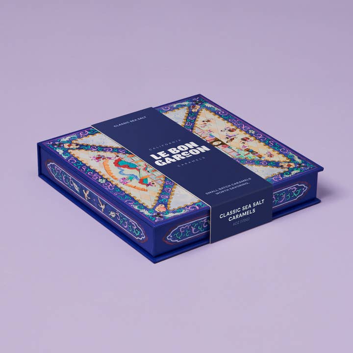 Classic Sea Salt Caramels 6 oz Gift Box for wholesale by Le Bon Garcon