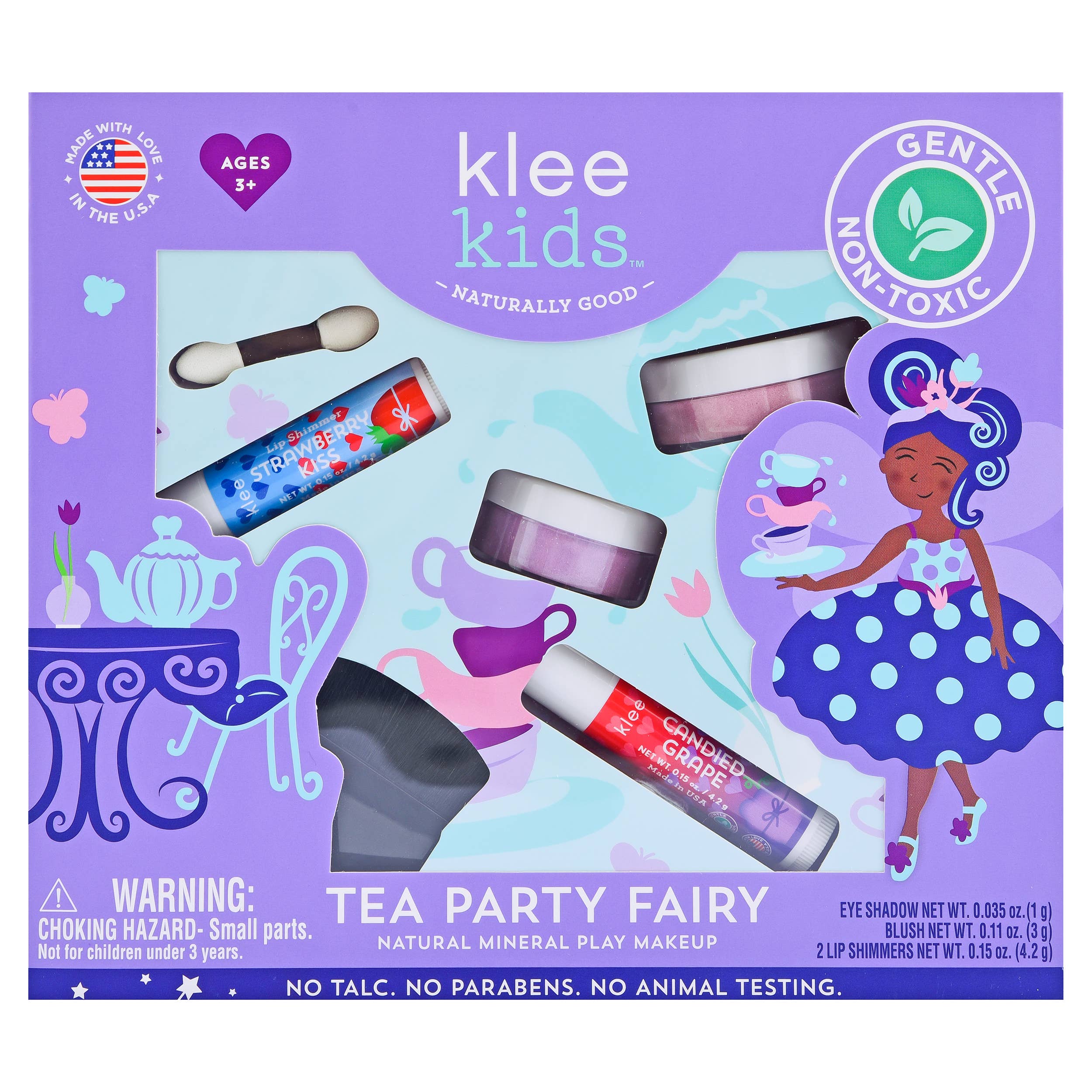 Klee Naturals - Wholesale Make-up - Kinderen - Rainbow Fairy - Klee Kids Natural Mineral Play make-up Kit12