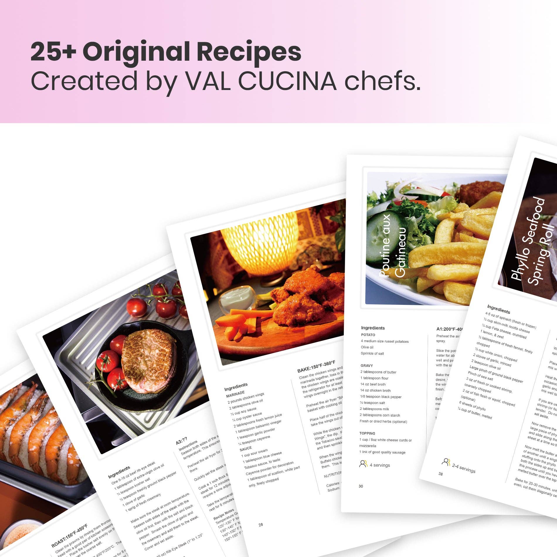 VAL CUCINA - Vente Appareils électroménagers - Four grille-pain à friteuse à air 10 en 1 VAL CUCINA, rose classique18