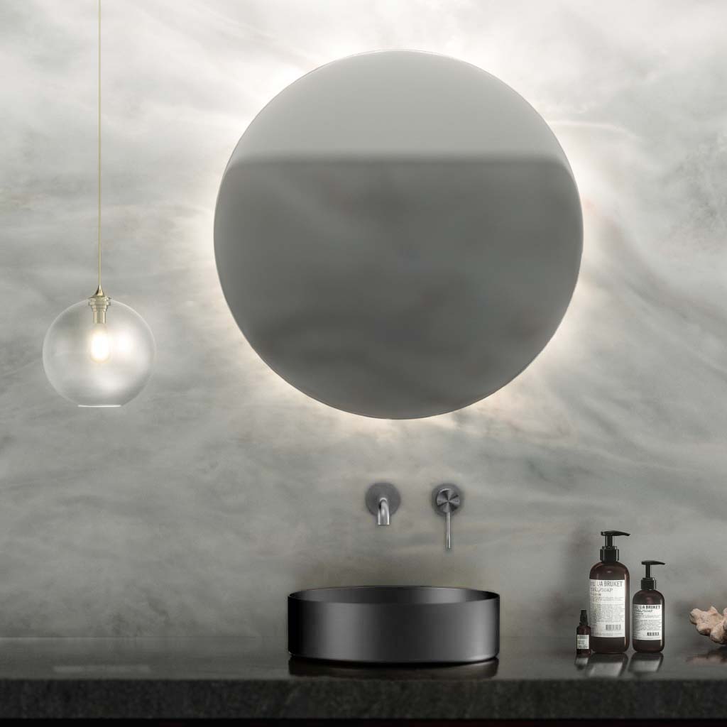 Stilform Handels GmbH - Wholesale Bathroom Mirror - Park washbasin in brushed gunmetal made of the finest stainless steel as a countertop washbasin without tap hole 40 cm1